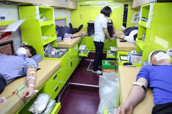 보해양조 ‘코로나19 장기화 혈액부족’ 임직원 단체 헌혈 