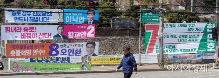 [포토]현수막 경쟁