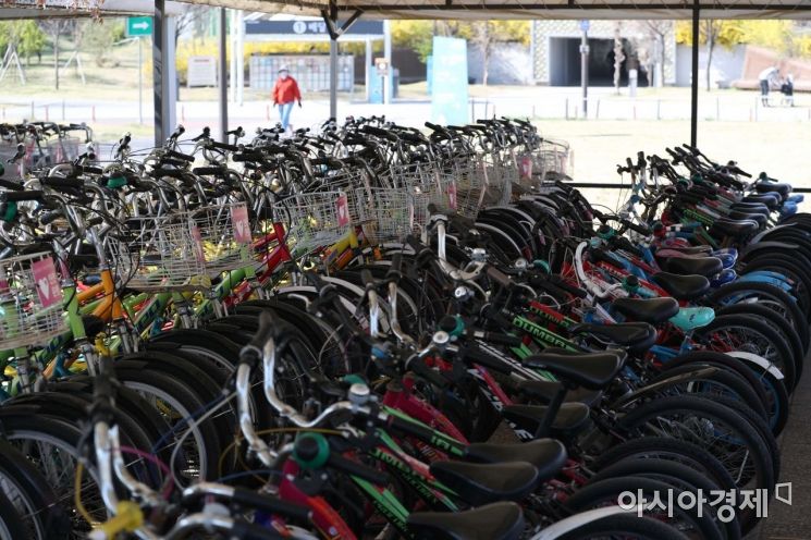 [포토]5월 말까지 한강공원 자전거 대여점 운영 중단 