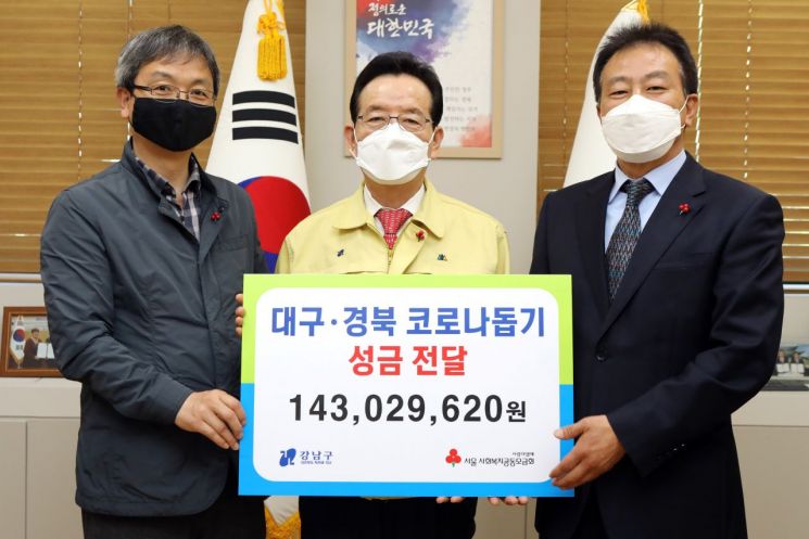 [포토]강남구, 대구 · 경북 코로나 돕기 성금 1억4302만원 전달 
