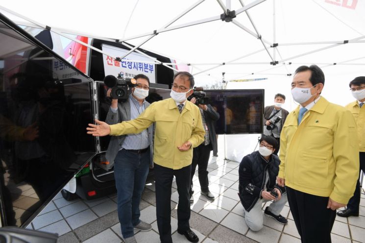 [포토] 정세균 총리, 산림청 산불대응 상황점검