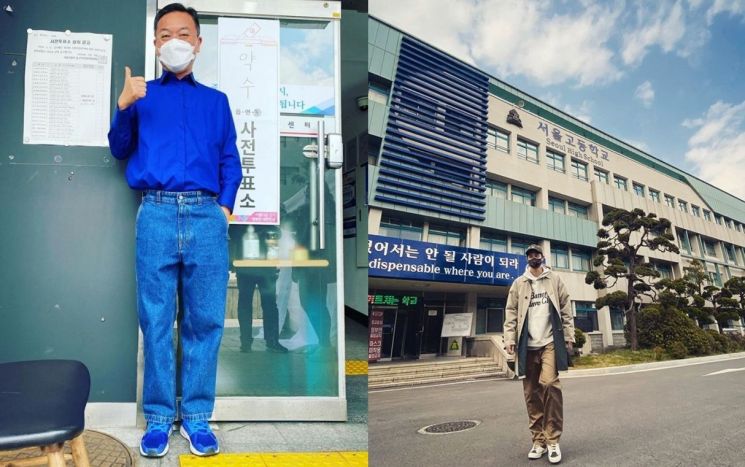 정우성-박서준-아이유-이다희...스타들 사전투표 인증, 류진-채령-아이엔 첫 투표 소감(종합)