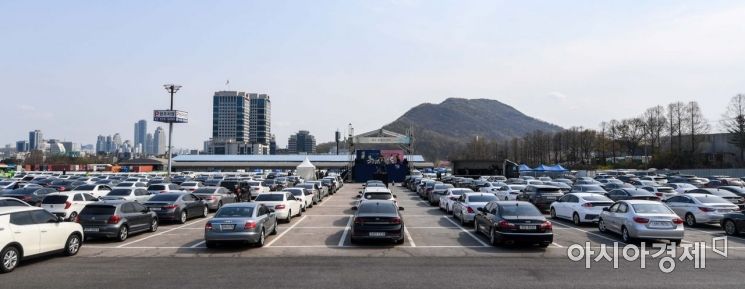 [포토]예배도 드라이브 스루