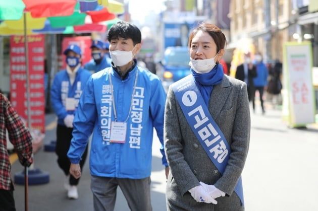 "남편 조기영 시인, 말없이 안아줘" 오세훈 꺾은 고민정, 당선 소감 