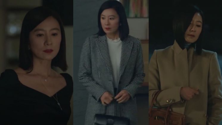 출근룩으로 활용 만점! '부부의 세계' 김희애 패션