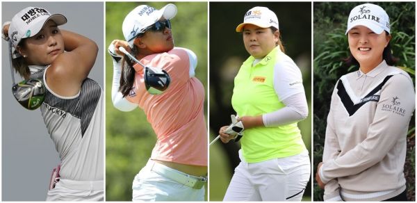 이정은6와 김세영, 박인비, 고진영(왼쪽부터).