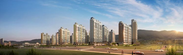 성산 반도유보라 아이비파크 투시도.