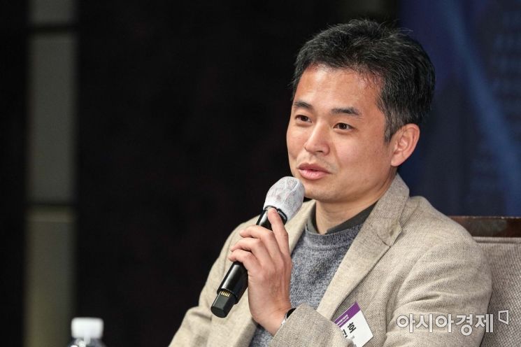 [포토]발언하는 최진호 리모트몬스터 대표 