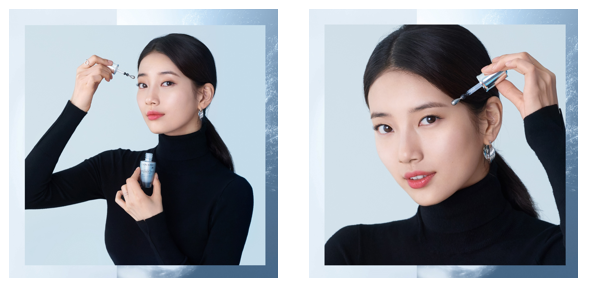 랑콤 뮤즈 수지와 ‘어드밴스드 제니피끄 아이&래쉬 세럼’