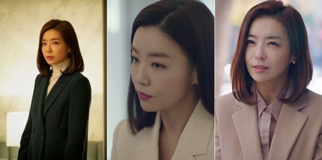 다양한 컬러의 재킷을 착용한 고예림. 사진=jtbc '부부의 세계' 화면