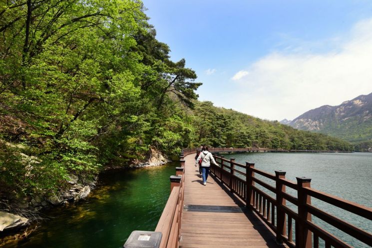 산정호수 산책길