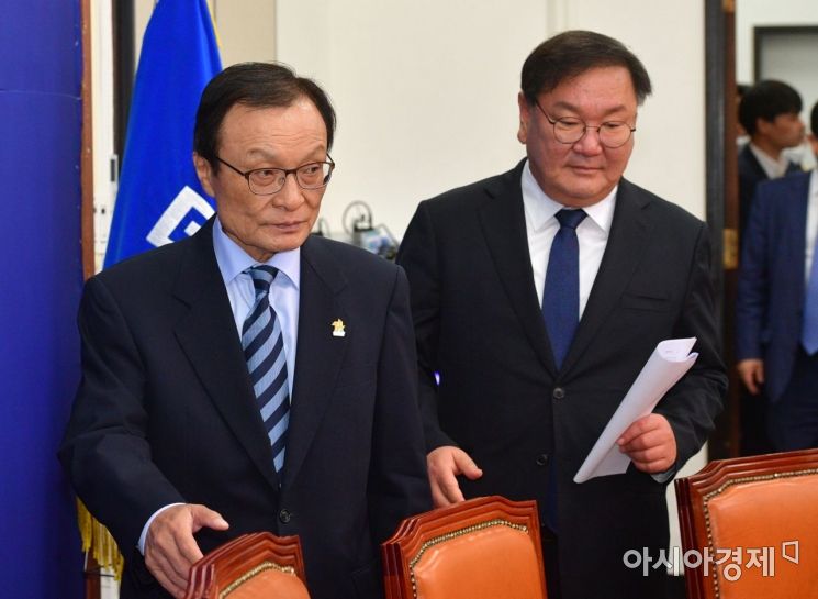 [포토] 회의 참석하는 이해찬·김태년