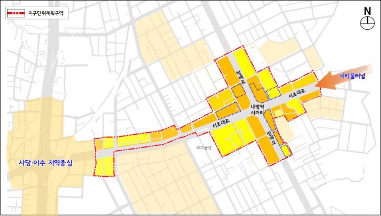 Seocho-gu Bangbae-dong Naebang Station Area Transforms into a Business, Commercial, and Cultural Hub