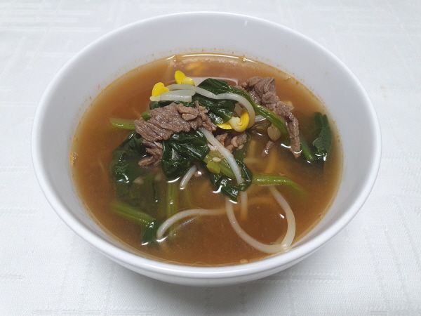 [한국의 맛] 시금치 토장국