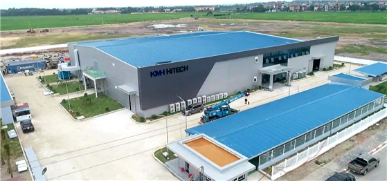 베트남 박닌성 꾸에보 2공단 BN KMHHITECH CORP 공장 / KMH하이텍 제공.
