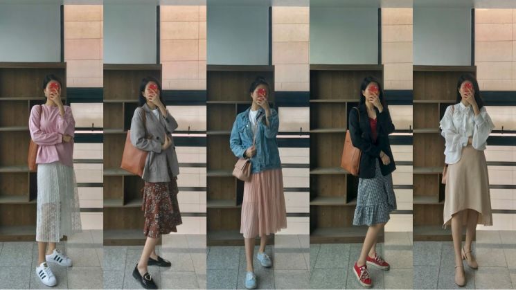 꾸안꾸 → 꾸꾸! 롱스커트로 일주일 데일리 코디