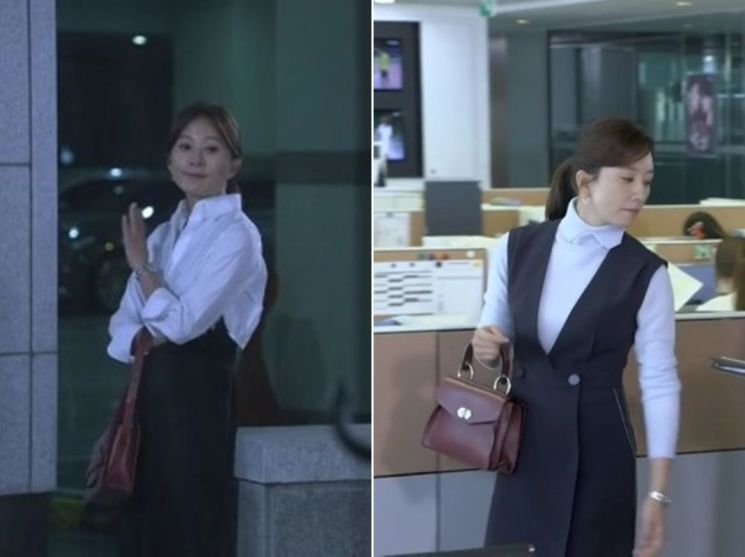 SBS 드라마 '끝에서 두 번째 사랑' 속 오피스룩. 사진=SBS '끝에서 두 번째 사랑' 화면