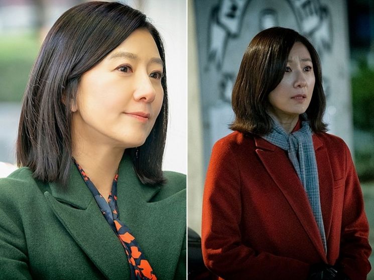 시선을 사로잡는 '부부의 세계' 속 컬러 매치. 사진=JTBC
