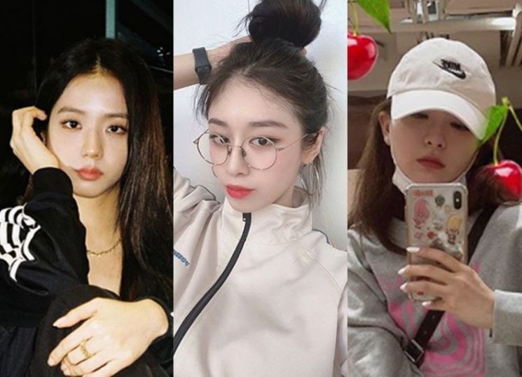 블랙핑크 지수, 지연, 레드벨벳 슬기. 사진=지수, 지연, 슬기 인스타그램