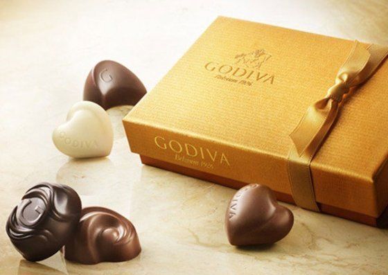 고디바 초콜릿. 사진=고디바 일본 트위터