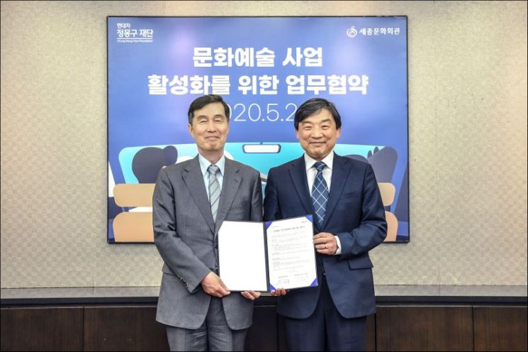 세종문화회관·현대차 정몽구 재단 업무협약 체결