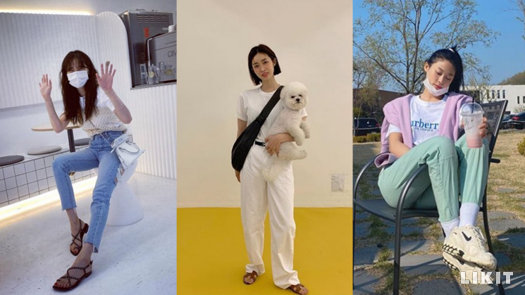 여름철 데일리룩, 화이트 반팔 티셔츠로 완성!