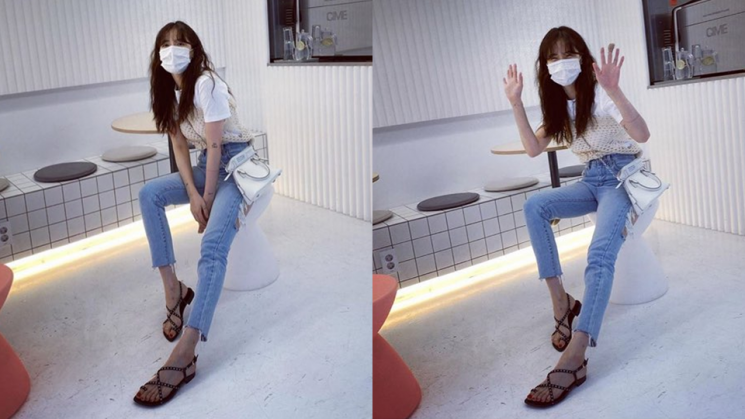 여름철 데일리룩, 화이트 반팔 티셔츠로 완성!