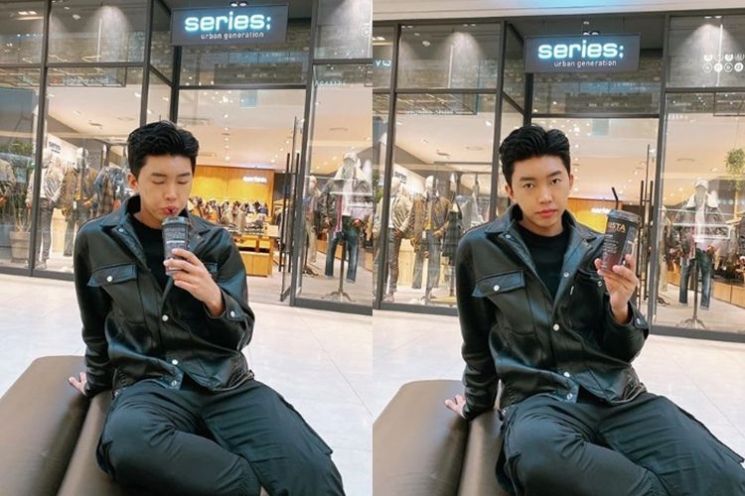 레더 재킷을 소화한 임영웅
