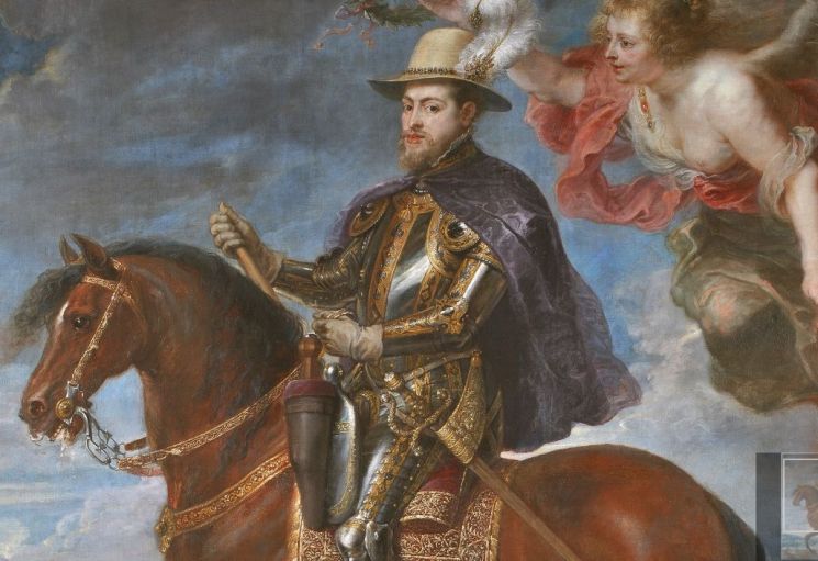 벨기에 화가 루벤스가 그린 스페인 국왕 펠리페2세(1527~1598)의 초상화.[이미지출처=스페인 국립 프라도 미술관 홈페이지/www.museodelprado.es]