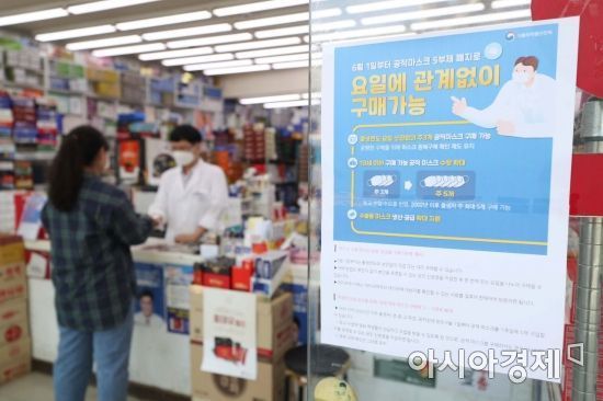 [르포]"바로 살 수 있어 편하네요" 마스크 5부제 폐지 첫날, 약사·시민들 '여유'