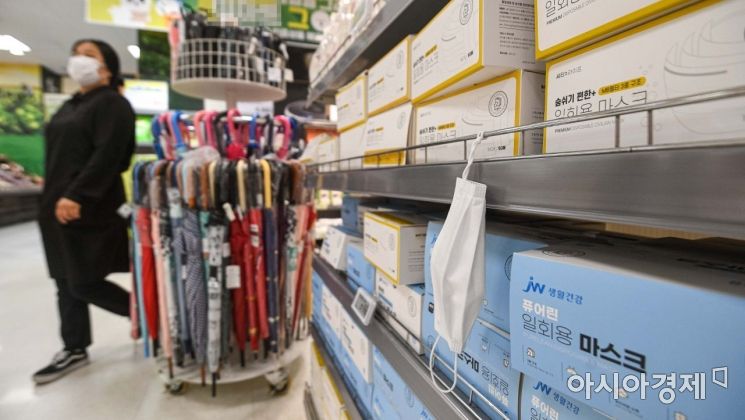 [포토]이른 더위에 덴탈 마스크 판매 급증