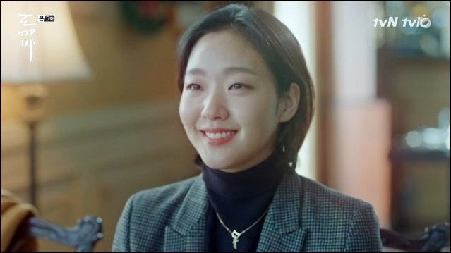 김고은의 짧은 단발머리. 사진=tvN 드라마 '도깨비' 화면