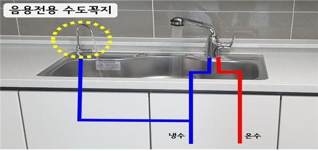 서울 신축 아파트에 가정용 '마시는 물 전용' 수도꼭지 설치