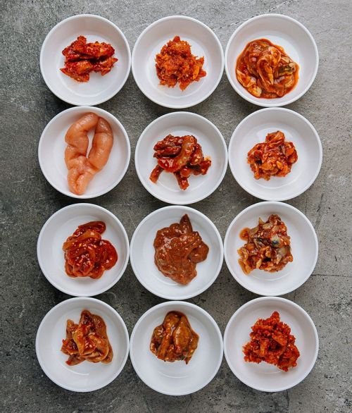 김정배 명인의 저염 숙성 젓갈 13종(사진제공=퍼밀)