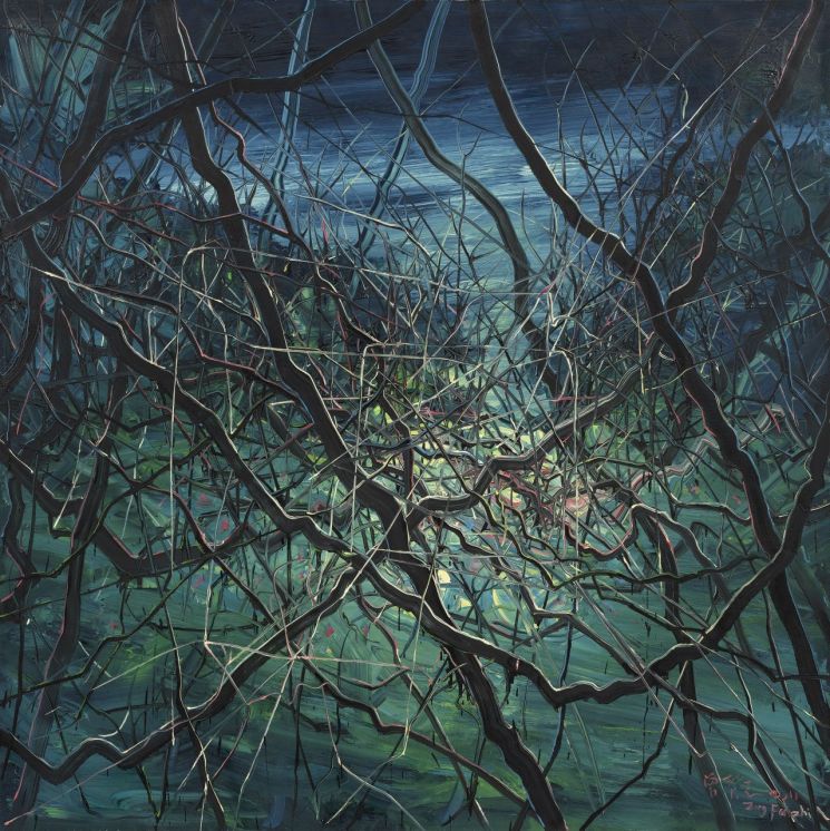 쩡판즈 'Untitled', 2011, 캔버스에 유채, 200x200㎝  [사진= 갤러리현대 제공]