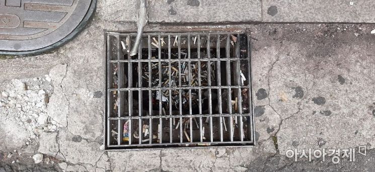 "물바다 될까 걱정이에요" 하수구 꽁초 투기, 아직도 하시나요 [한기자가 간다]