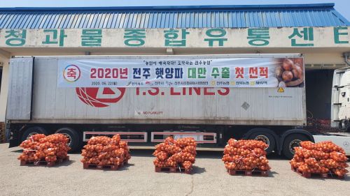 전주 생산 ‘양파의 단맛’…대만이 ‘흠뻑~’