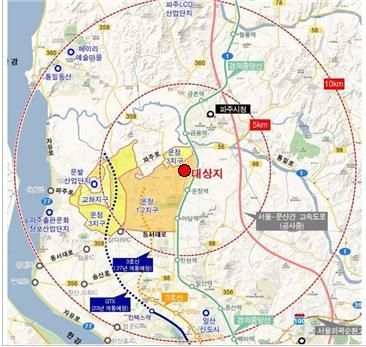경기 파주시 파주와동 A2블록 위치도 (제공=LH)