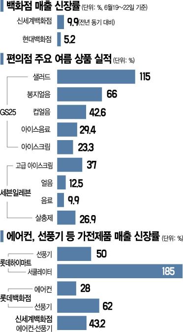 [무더위 경제학]펄펄 끊는 더위에 유통가 해빙 모드