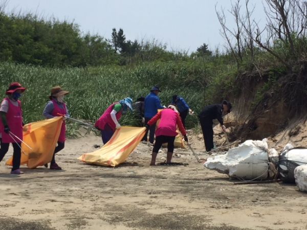 전남도, 신안군 양산해변서 ‘해양쓰레기 정화활동’ 전개