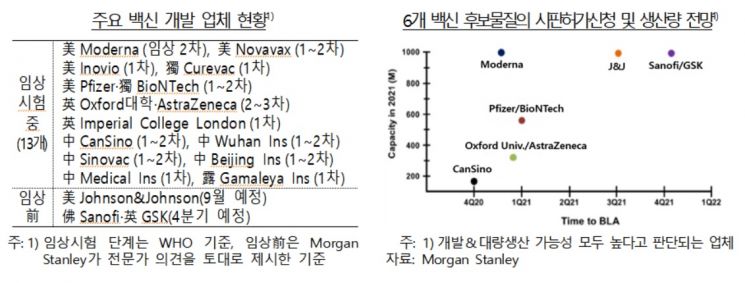 '경제전망 = 백신전망'…"13개 임상시험 중…이르면 내년 공급"