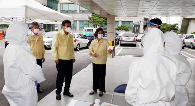 [포토] 이상익 함평군수, 코로나 대응 상황 점검