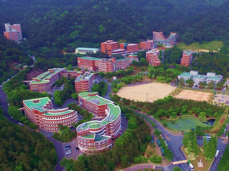 지역 강소대학으로 역동적인 학생성공 신화를 써가고 있는 신라대 캠퍼스 전경.