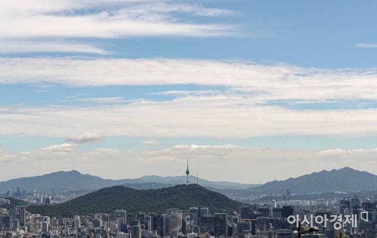 [포토]맑은 하늘 드러낸 서울 도심