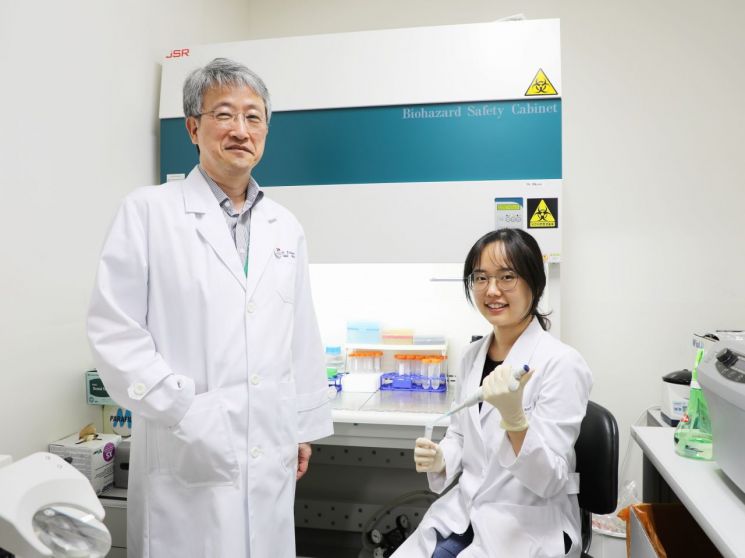 뇌인지과학전공 문제일 교수(왼쪽)과 제1저자인 손고운 석박사통합과정생(오른쪽)