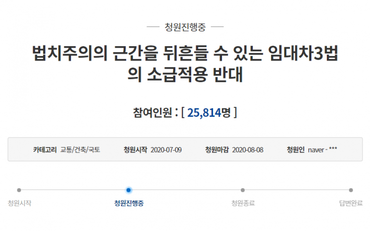 사진=청와대 국민청원 게시판 캡처