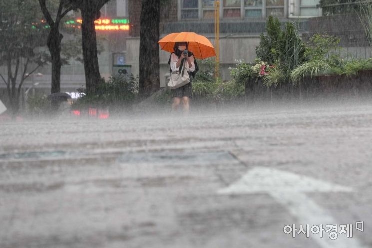 [포토]폭우 내리는 서울 도심