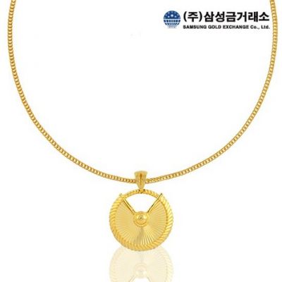 CJ 오쇼핑 플러스서 방송 판매하는 '[삼성금거래소]24K 로얄 헬리오스 목걸이'