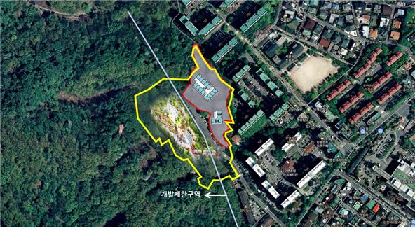 주차장 부지 총 500가구(임대 100가구, 분양 400가구)