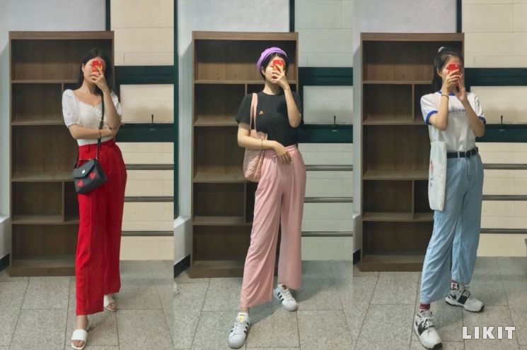 하이틴룩? 와이드 팬츠로 쉽게 완성!